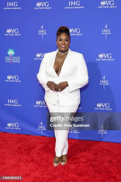 Danielle Brooks attends the 35th Annual Palm Springs International Film Awards, Sponsored by IHG Hotels & Resorts, at Palm Springs Convention Center...