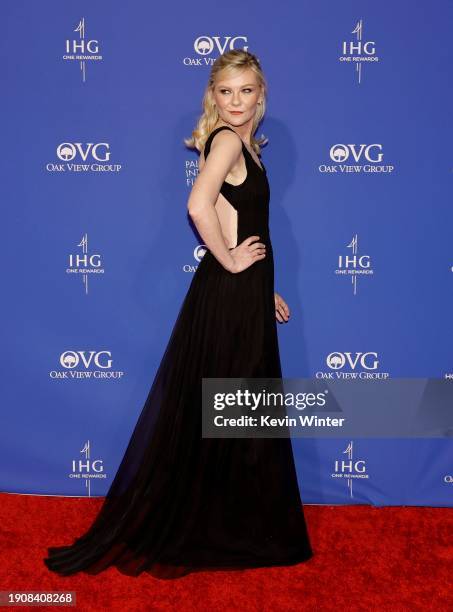 Kirsten Dunst attends the 2024 Palm Springs International Film Festival Film Awards at Palm Springs Convention Center on January 04, 2024 in Palm...
