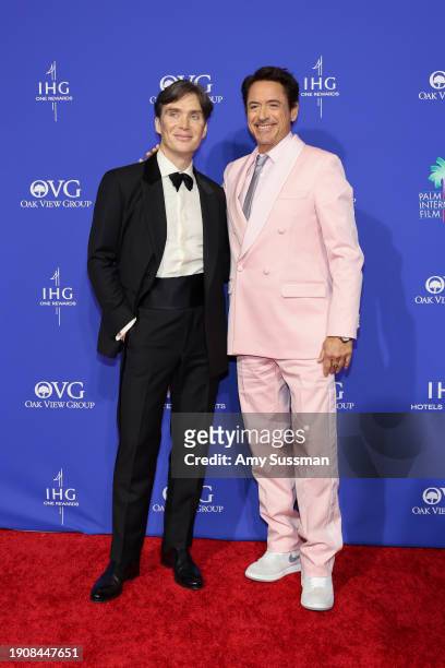 Cillian Murphy and Robert Downey Jr. Attend the 35th Annual Palm Springs International Film Awards, Sponsored by IHG Hotels & Resorts, at Palm...
