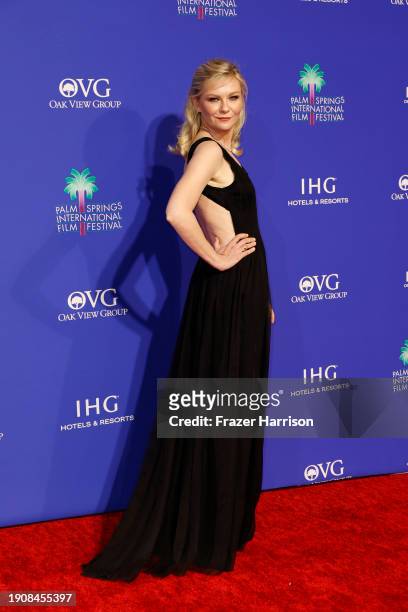 Kirsten Dunst attends the 35th Annual Palm Springs International Film Awards at Palm Springs Convention Center on January 04, 2024 in Palm Springs,...
