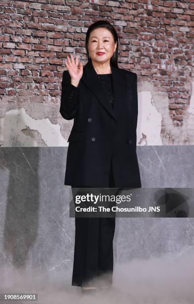 December 19: Actress Kim Hae-sook attends Netflix series 'Gyeongseong Creature' press conference at Layer Studio 20 in Yongsan-gu on December 19,...