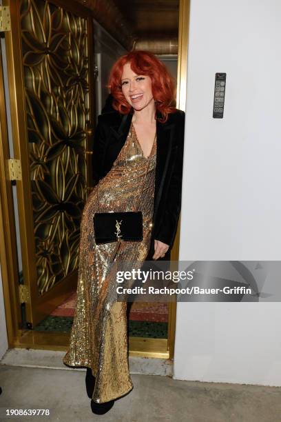 Natasha Lyonne is seen arriving to Vas Morgan And Michael Brown's 2024 Golden Globe Awards Party on January 07, 2024 in Los Angeles, California.