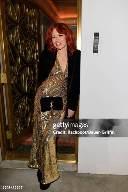 Natasha Lyonne is seen arriving to Vas Morgan And Michael Brown's 2024 Golden Globe Awards Party on January 07, 2024 in Los Angeles, California.