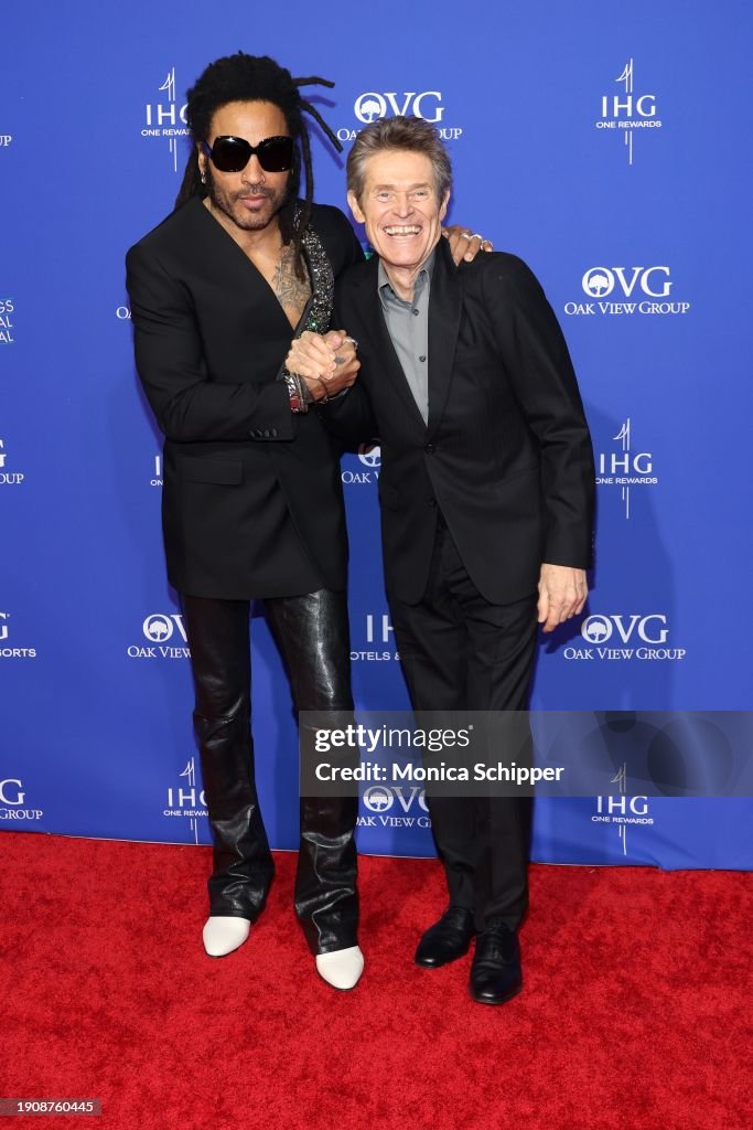 Lenny Kravitz and Willem Dafoe attend the 2025 Palm Springs... News