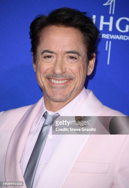 Robert Downey Jr arrives at the 2024 Palm Springs International Film Festival Film Awards at Palm Springs Convention Center on January 04, 2024 in...