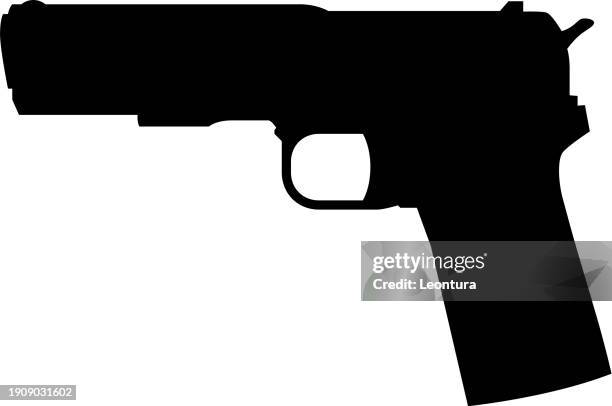 gun silhouette - national rifle association stock illustrations