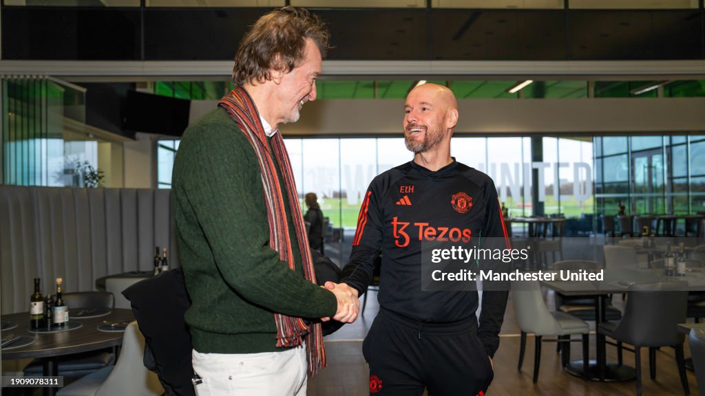 Sir Jim Ratcliffe visits Carrington Training Complex