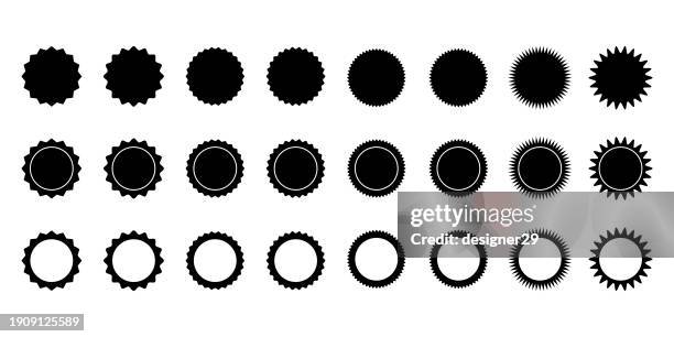 rubber stamp vector set on white background. - badge stock illustrations