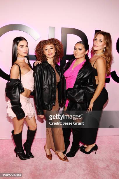 Lauren Kettering, Talia Jackson, Tatiana McQuay, and Madi Monroe attend the Young Hollywood Prom in support of "Mean Girls" at The Britely on January...