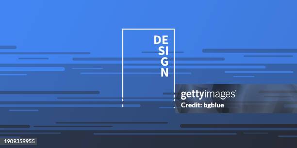 abstract design with horizontal lines and blue gradient - trendy background - sunset timelapse stock illustrations