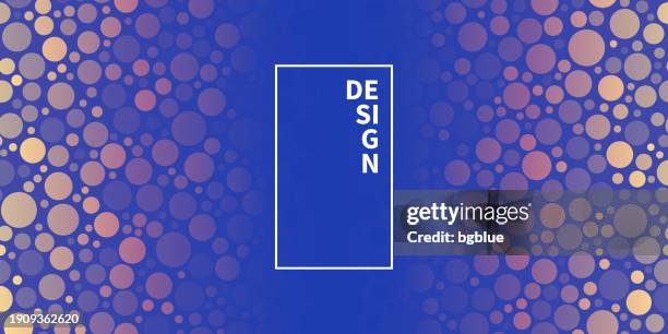 abstract geometric background with purple gradient circles - bubble texture stock illustrations