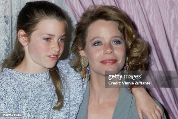 American actress Susan Dey and her daughter, Sara, attend the 8th Annual Mother-Daughter Fashion Show, held at the Beverly Hilton Hotel in Beverly...