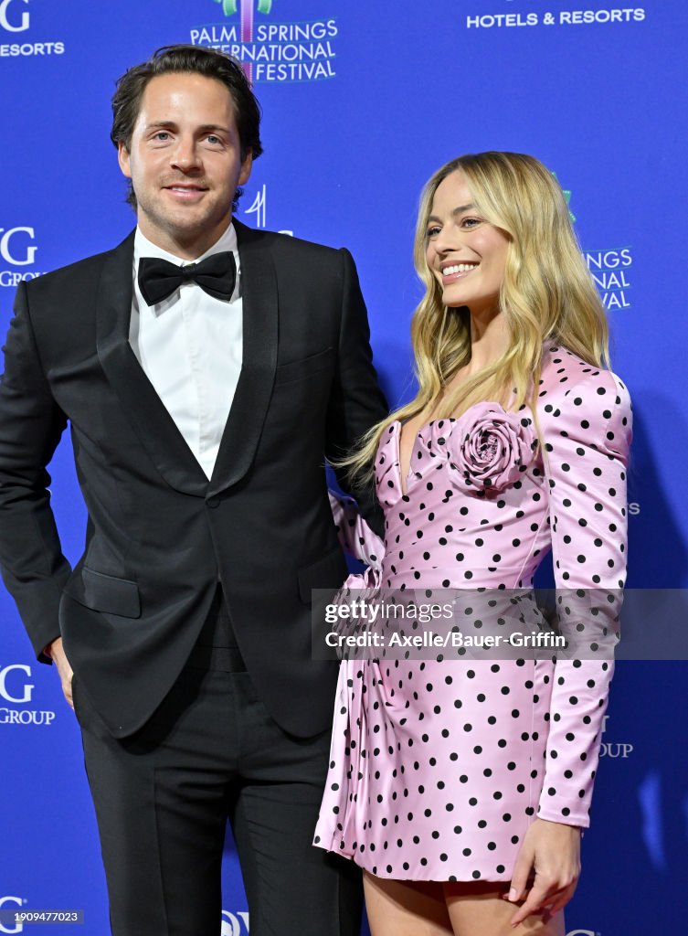 Tom Ackerley and Margot Robbie attend the 2024 Palm Springs... News