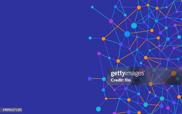 illustrations, cliparts, dessins animés et icônes de tech grid intelligence artificielle contexte abstrait - connexion