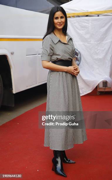 Katrina Kaif attends the 'Merry Christmas' film photocall on January 05, 2024 in Mumbai, India