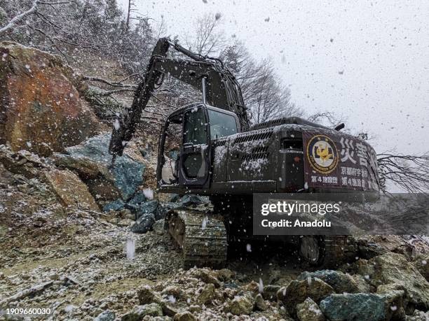 Japan Self-Defense Forces provide food, medical, and material support to the people in the region of the Noto Peninsula affected by the earthquake on...