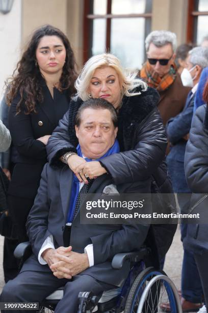 Vicente Ruiz 'El Soro' in the Parque de la Paz Cemetery in Valencia, on January 5 in Valencia, Valencian Community, Spain. The humorist Paco Arevalo...