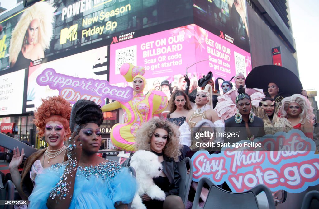 RuPaul's Drag Race Season 16 Queens Tour NYC on January 03, 2024 in RuPaul's Drag Race Season 16 Queens Tour NYC on January 03, 2024 in