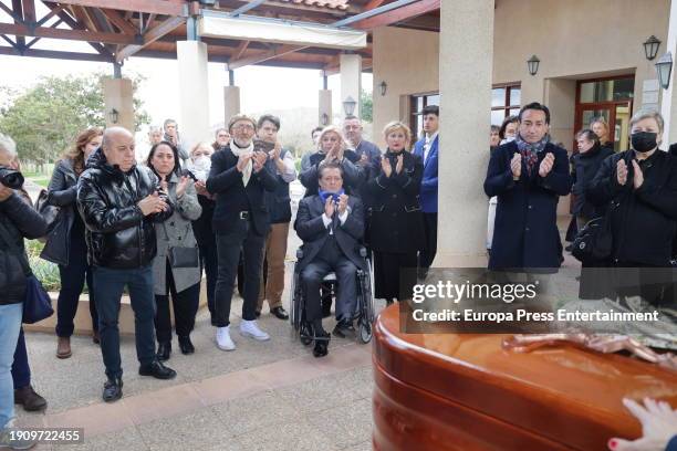 Vicente Ruiz 'El Soro' in the Parque de la Paz Cemetery in Valencia, on January 5 in Valencia, Valencian Community, Spain. The humorist Paco Arevalo...