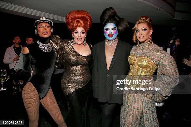Xunami Muse, Mrs. Kasha Davis, Kandy Muse and Guest attend the MTV RuPaul's Drag Race Season 16 Premiere Extravaganza Presented by ViiV Healthcare at...