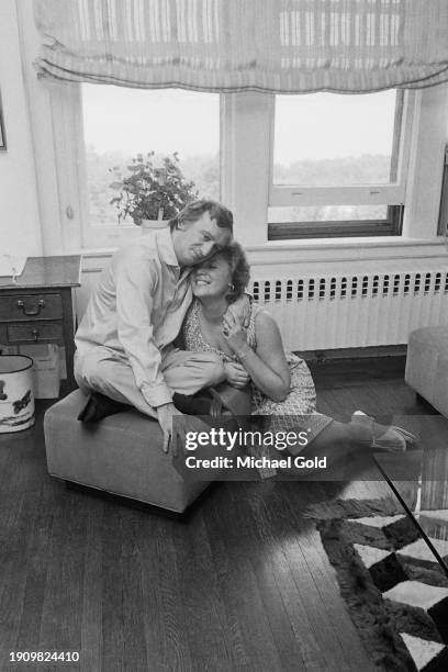 Frank Corsaro, opera and theatre stage director, as well as artistic director for the Actors Studio, with his wife, singer Mary "Bonnie" Corsaro, in...