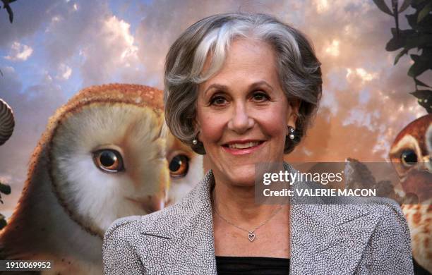 Author Kathryn Lasky Knight arrives at the Premiere of Warner Bros. "Legend of The Guardians" in Hollywood, California, on September 19, 2010. AFP...