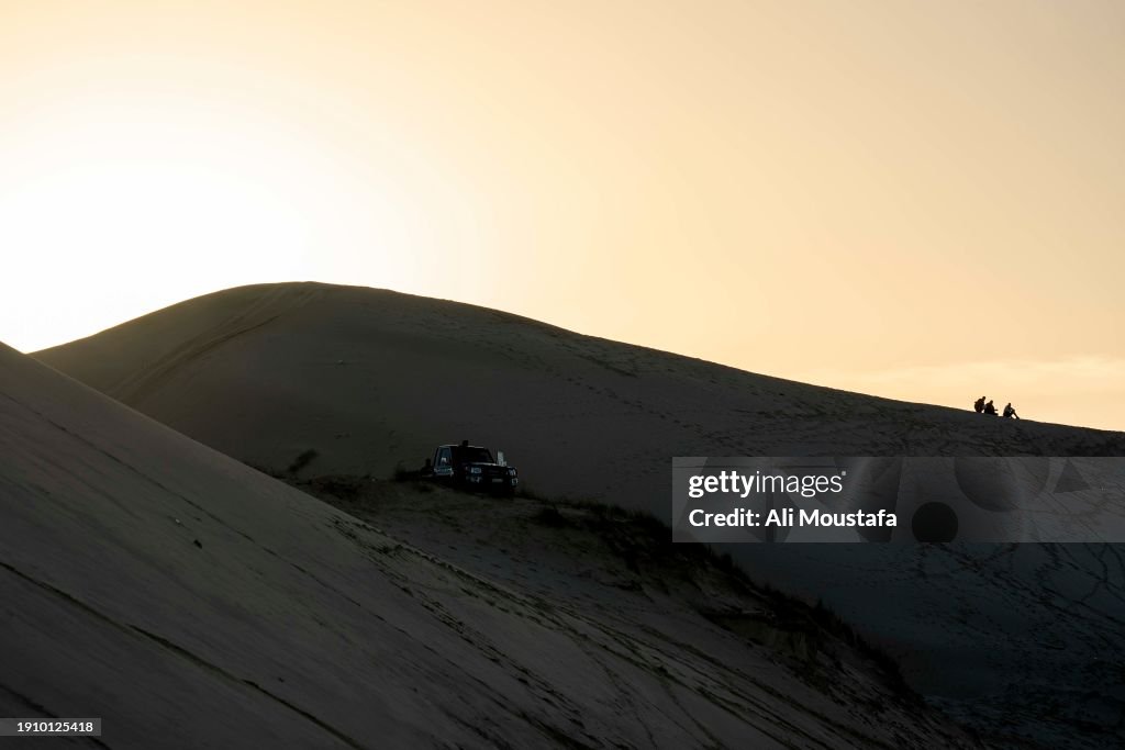 Api Arish A general view of sunset on Al-Arish Beach in North Sinai on January ...