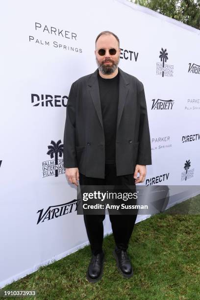 Yorgos Lanthimos attends Variety's 10 Directors To Watch & Creative Impact Awards presented by DIRECTV at Parker Palm Springs on January 05, 2024 in...