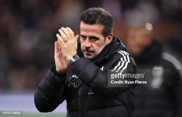 Marco Silva, manager of Fulham, loduring the Emirates FA Cup Third Round match between Fulham and Rotherham United at Craven Cottage on January 05,...