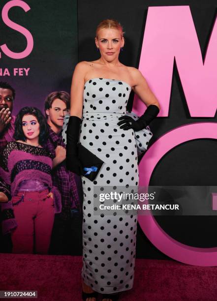 Actress Busy Philipps arrives for the premiere of Paramount Pictures' "Mean Girls" at AMC Lincoln Square in New York on January 8, 2024.