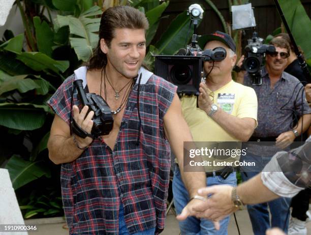 American singer-songwriter and actor Billy Ray Cyrus attends The Movieland Wax Museum Induction of Wax Figure of Billy Ray Cyrus at the Movieland Wax...