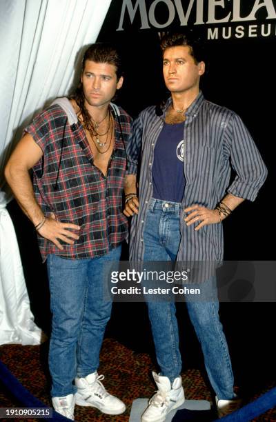 American singer-songwriter and actor Billy Ray Cyrus attends The Movieland Wax Museum Induction of Wax Figure of Billy Ray Cyrus at the Movieland Wax...