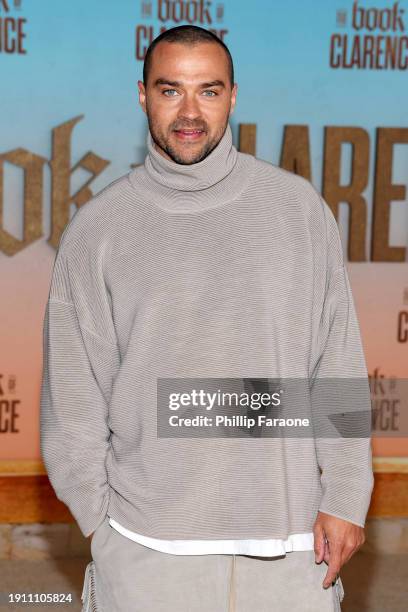 Jesse Williams attends the Los Angeles Premiere of Sony Pictures' "The Book Of Clarence" at Academy Museum of Motion Pictures on January 05, 2024 in...