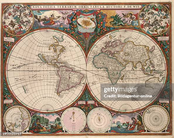 Totius Nova totius terrarum orbis tabula, a world map of the earth from ...