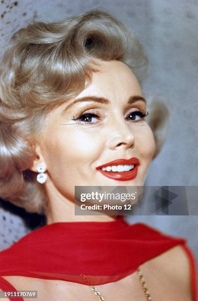 Portrait of American actress Zsa Zsa Gabor, circa 1960.