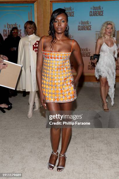 Anna Diop attends the Los Angeles Premiere of Sony Pictures' "The Book Of Clarence" at Academy Museum of Motion Pictures on January 05, 2024 in Los...