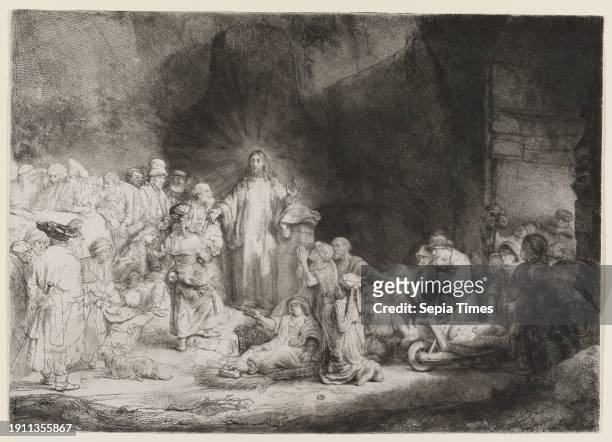 Christ Preaching , c. 1648, Rembrandt Harmensz. Van Rijn, Dutch, 1606–1669, 11 1/16 x 15 1/2 in. , Etching with drypoint and burin, The Netherlands,...