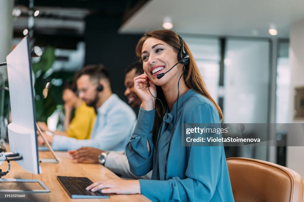 Call center workers.