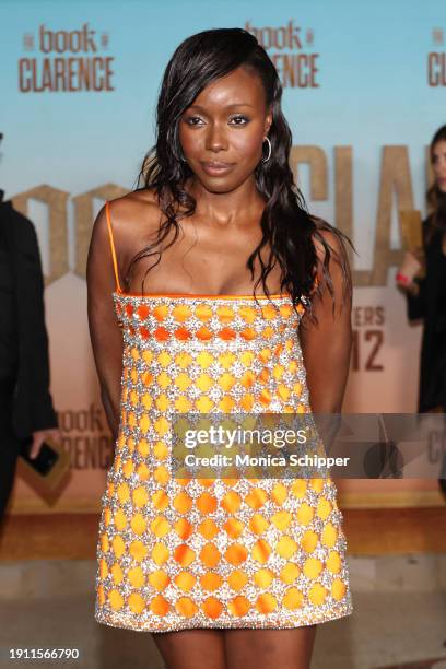 Anna Diop attends the Los Angeles premiere of Sony Pictures' "The Book Of Clarence" at Academy Museum of Motion Pictures on January 05, 2024 in Los...