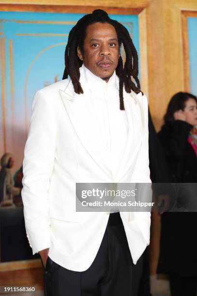 Jay-Z attends the Los Angeles premiere of Sony Pictures' "The Book Of Clarence" at Academy Museum of Motion Pictures on January 05, 2024 in Los...