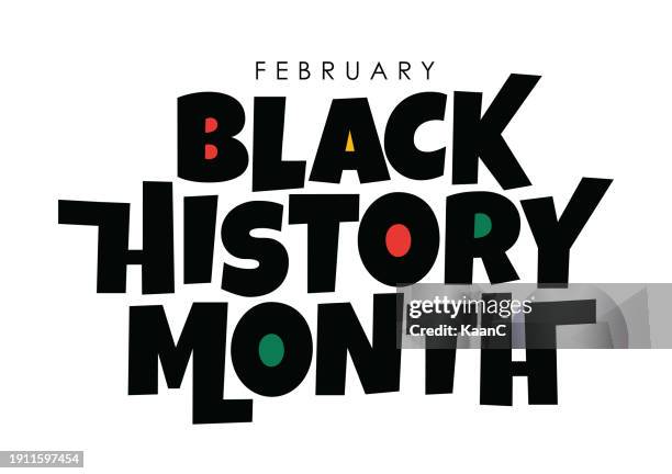 black history month celebrate. abstract shape. vector illustration design graphic. black history month. vector stock illustration - celebrates black history month stock-grafiken, -clipart, -cartoons und -symbole