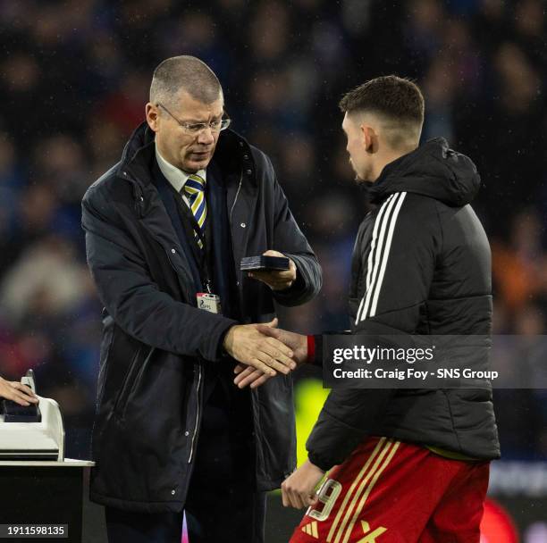 Neil Doncaster after the Viaplay Cup Final match between Rangers and Aberdeen at Hampden Park, on December 17 in Glasgow, Scotland.