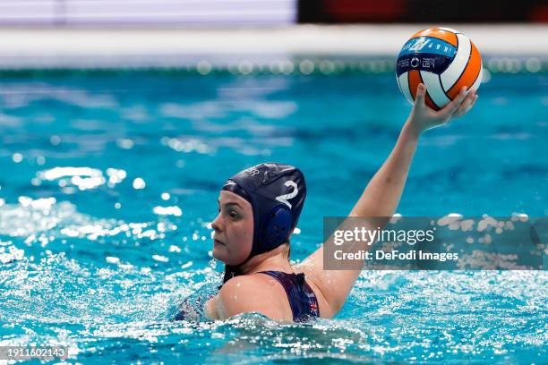 Anya Louise Clapperton of Great Britain during the 2024 European Women's Water Polo Championships match between Bulgaria and Great Britain at Pieter...