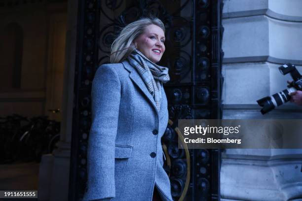 Esther McVey, UK minister without portfolio, arrives for a weekly meeting of cabinet ministers at 10 Downing Street in London, UK, on Tuesday, Jan....