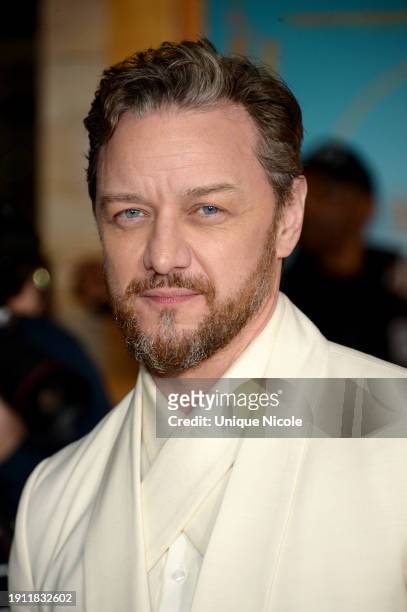 James McAvoy attends the Los Angeles Premiere of Sony Pictures' "The Book of Clarence" at Academy Museum of Motion Pictures on January 05, 2024 in...