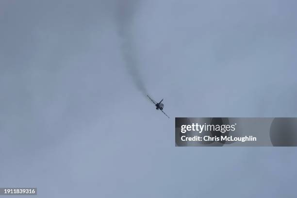 qatari air force hawk in flight at raf leeming - concorde in flight stock pictures, royalty-free photos & images