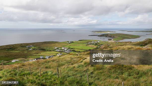 County Galway: Clifden Bay viewed from the famous Sky Road.
