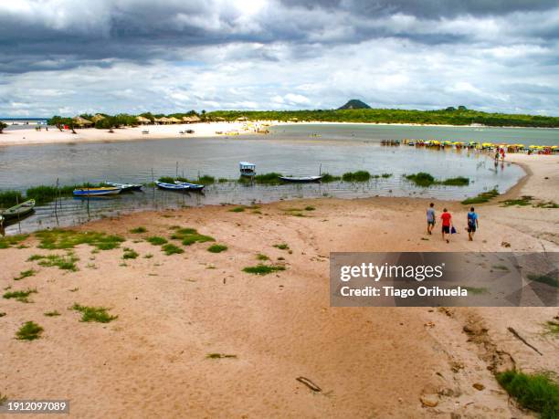 alter do chão beach - vendedor stock pictures, royalty-free photos & images