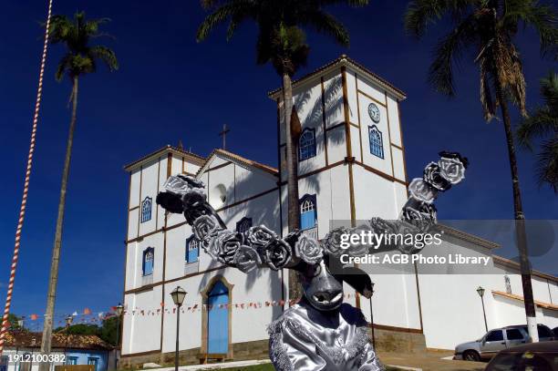 Matriz Church, Cavalhadas, Pirinópolis, Goias, Brazil.