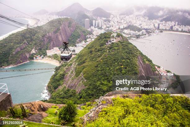Vista do Pao de Açúcar, View of Sugar Loaf Mountain, Rio de Janeiro, Brazil.